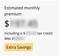 Screenshot of Extra Savings Label