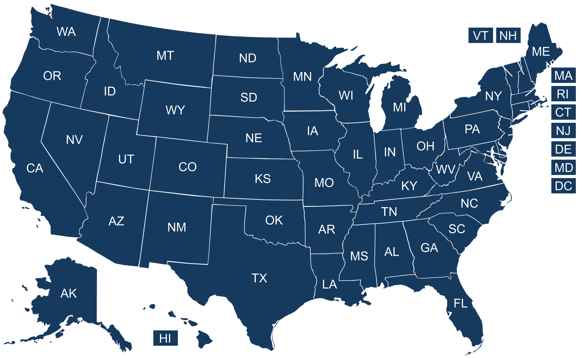 usa states